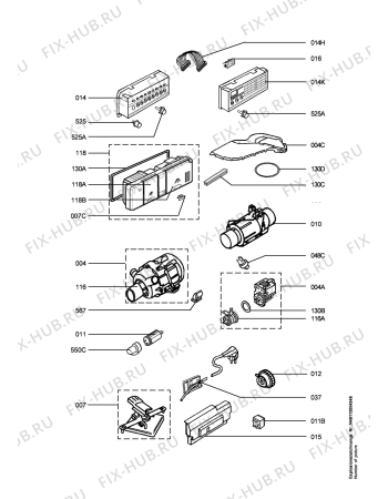 Взрыв-схема посудомоечной машины Atag VA6011AF/A02 - Схема узла Electrical equipment 268