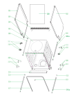 Схема №1 GV53214 (384796, WQP8-7312A) с изображением Ящик (корзина) для посудомоечной машины Gorenje 413645