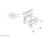 Схема №1 FSF11K7BEA DEFY I BCO GE CBU с изображением Крышка для духового шкафа Bosch 00237701