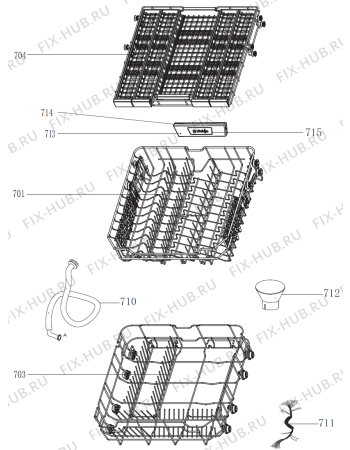 Взрыв-схема посудомоечной машины Gorenje GS63315X (404178, GORENJE#9) - Схема узла 07