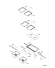 Схема №1 KRBC 9010/l LH с изображением Ящичек для холодильника Whirlpool 481245819348
