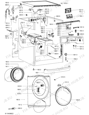 Схема №1 WAE 8748 с изображением Микромодуль для стиралки Whirlpool 481010452736