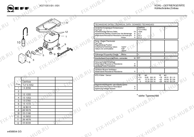 Схема №1 K5715X0 KN225 с изображением Инструкция по эксплуатации для холодильника Bosch 00523566