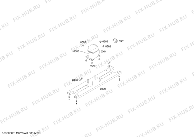 Схема №1 RSF227514B с изображением Столешница для холодильника Bosch 00436041