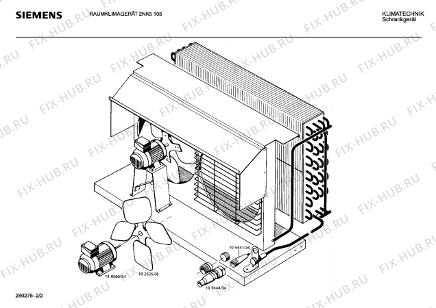 Взрыв-схема стиральной машины Siemens Ag 2NK5105 - Схема узла 02