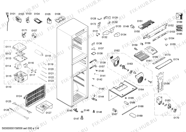 Схема №1 KKF287S5TI с изображением Клавиатура для холодильной камеры Bosch 00608386