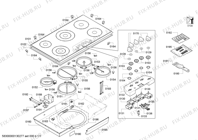 Схема №1 CEM365NS 150Thermador с изображением Ванна для плиты (духовки) Bosch 00246715