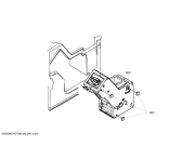 Схема №1 TCA6301UC Benvenuto B30 с изображением Передняя часть корпуса для электрокофемашины Bosch 00443620