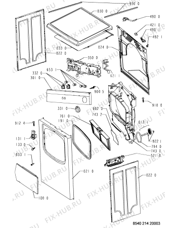 Схема №1 DK 5140 E с изображением Указатель для электросушки Whirlpool 481213448226