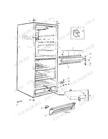 Взрыв-схема холодильника Elektro Helios AKF2-309A - Схема узла C10 Cabinet