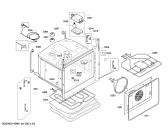 Схема №1 HBA76R650E с изображением Панель управления для плиты (духовки) Bosch 00706535