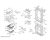 Схема №1 KGN34A90 с изображением Дверь для холодильника Bosch 00246081