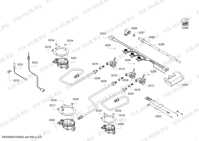 Схема №1 OCA652E ENC.OCA652E 3G+1E PROFILO T60R /2010 с изображением Кронштейн для электропечи Bosch 00631003