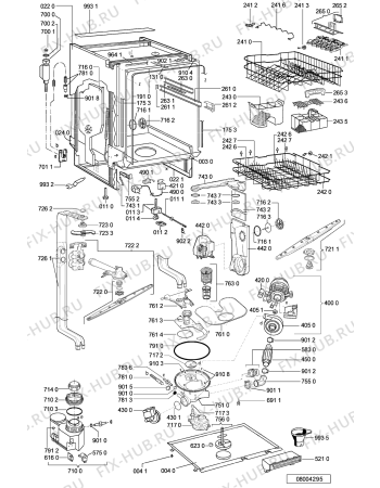 Схема №1 GSI 5919 SW с изображением Панель для посудомойки Whirlpool 481245372816