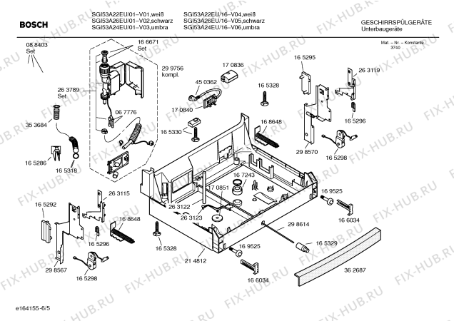 Схема №1 SGI53A22EU с изображением Панель управления для посудомоечной машины Bosch 00434821