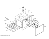 Схема №1 B46E74N0S с изображением Панель управления для плиты (духовки) Bosch 00704206