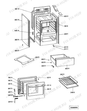 Схема №1 SG 2541 WS с изображением Термоэлемент для духового шкафа Whirlpool 481927128885