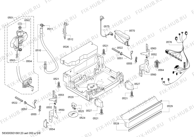 Схема №1 SMS58N68ME, ActiveWater Eco с изображением Инструкция по эксплуатации для посудомойки Bosch 18000577