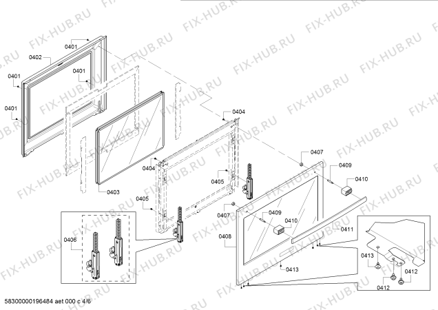Схема №1 HBL5351UC Bosch с изображением Панель управления для духового шкафа Bosch 00772644