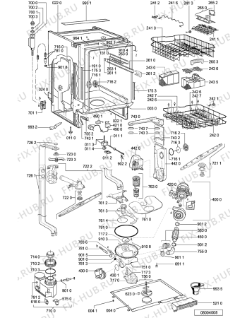 Схема №1 ADG 7550 с изображением Микромодуль для посудомоечной машины Whirlpool 481221838252