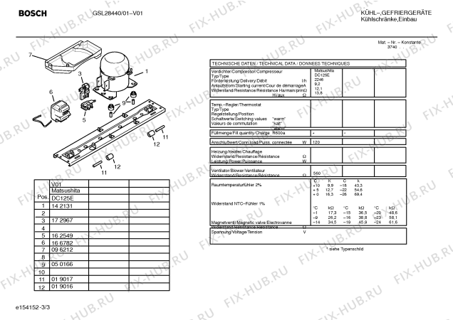 Взрыв-схема холодильника Bosch GSL28440 - Схема узла 03