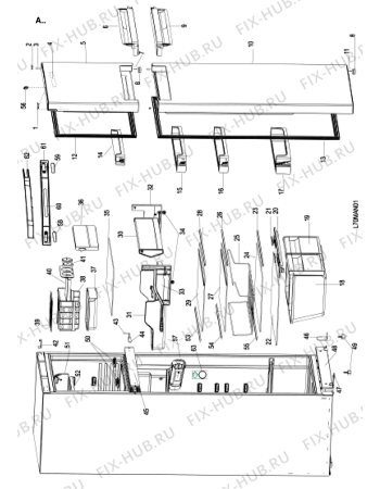 Схема №1 T TNF 8111 H W с изображением Всякое для холодильной камеры Whirlpool 488000495740