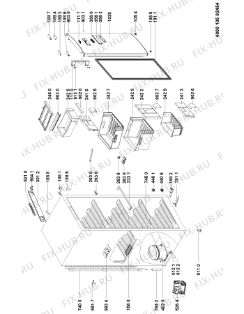 Схема №1 GKE 1870 A++ с изображением Панель управления для холодильника Whirlpool 481010431611