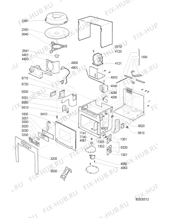 Схема №1 AMW 465/1 IX с изображением Дверца для микроволновой печи Whirlpool 481241619548