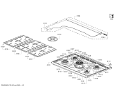 Схема №1 HSG738356M с изображением Панель управления для духового шкафа Bosch 00771008