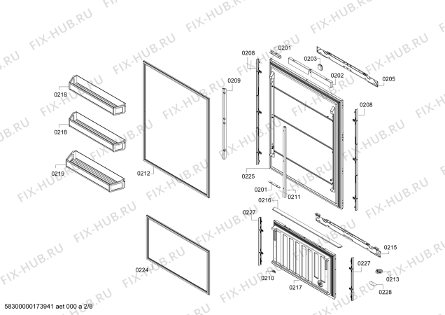 Схема №1 T30BB810SS с изображением Выдвижной ящик для холодильной камеры Bosch 00771192