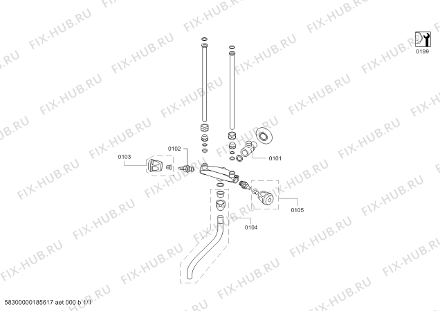Схема №1 BZ11113 с изображением Ручка для водонагревателя Siemens 00635247