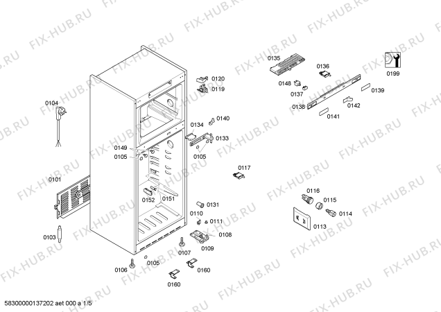 Схема №1 KDN45A00NE с изображением Изоляция для холодильника Bosch 00478859