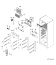 Схема №1 WTH5244 NFM с изображением Рукоятка для холодильника Whirlpool 482000010086