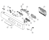 Схема №1 D710 SF   -White Bi (177021, DW20.1) с изображением Сенсорная панель для посудомоечной машины Gorenje 268304