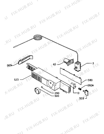 Взрыв-схема холодильника Zanussi ZF1055S - Схема узла Electrical equipment