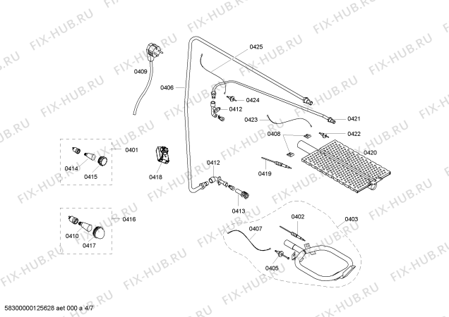 Схема №1 HSF222020E с изображением Изоляция для электропечи Bosch 00666844
