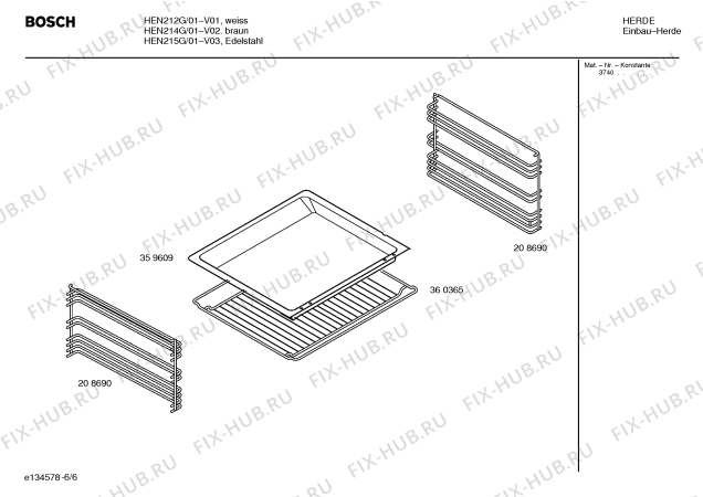 Схема №1 HEN215G с изображением Инструкция по эксплуатации для духового шкафа Bosch 00582968