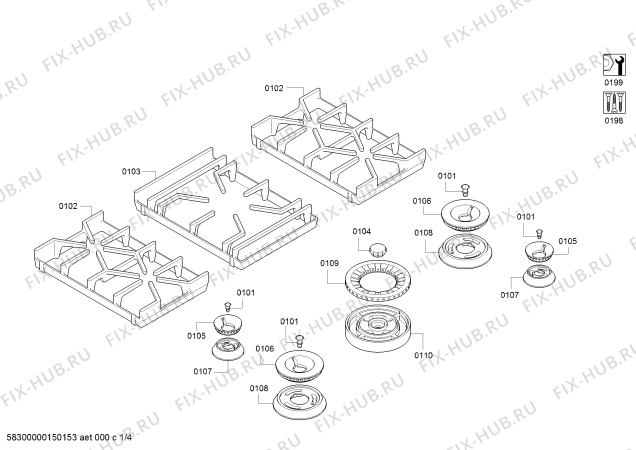 Схема №1 VG264214AU с изображением Переключатель для плиты (духовки) Bosch 00630935