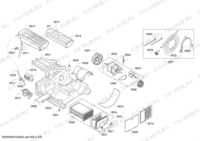 Схема №1 WTE86321NL с изображением Панель управления для электросушки Bosch 00702755