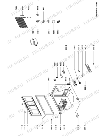 Схема №1 S 32/08 с изображением Дверца для холодильной камеры Whirlpool 481944269318