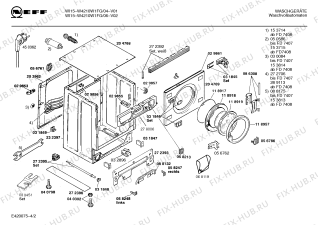 Схема №1 W4210W1FG WI15 с изображением Панель для стиралки Bosch 00295059