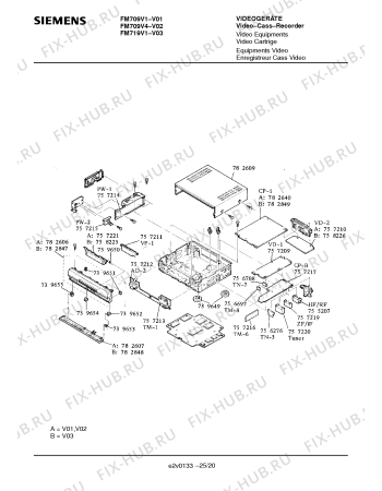 Схема №2 FM709V1 с изображением Инструкция по эксплуатации для видеоаппаратуры Siemens 00530857