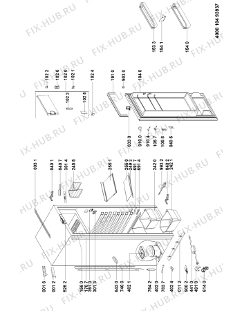 Схема №1 ARG 947/6 с изображением Лоток (форма) для холодильной камеры Whirlpool 481050056091