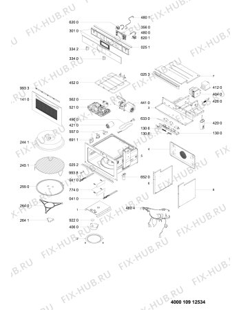 Схема №1 MWI 3443 IX UK с изображением Сенсорная панель для микроволновой печи Whirlpool 481010913230
