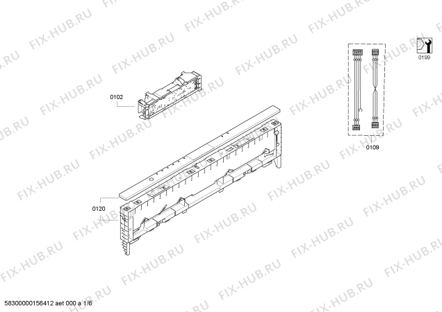 Схема №1 DF240161 с изображением Передняя панель для посудомойки Bosch 00706389