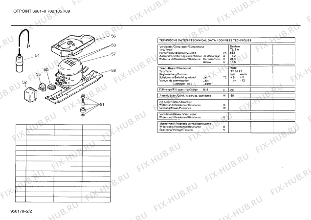 Взрыв-схема холодильника Hotpoint KIRHPL3GB - Схема узла 02