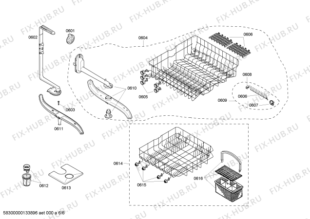 Схема №1 SHE43C06UC Bosch с изображением Программатор для стиралки Bosch 00440412