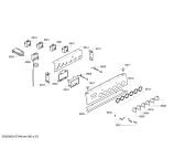 Схема №1 HSS862KEU с изображением Панель управления для электропечи Bosch 00706623
