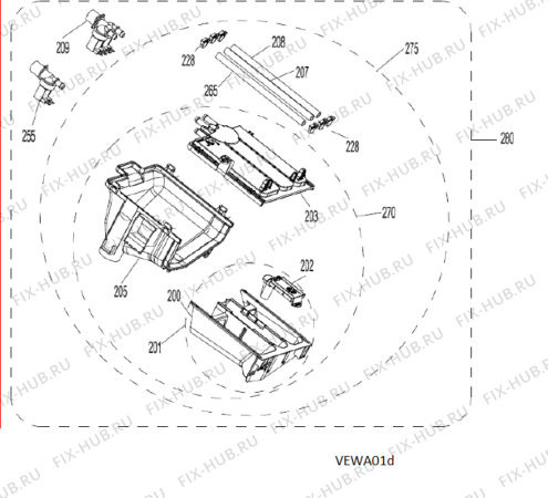 Схема №1 AWG/BM 7081 S с изображением Фиксатор для стиралки Whirlpool 482000098877