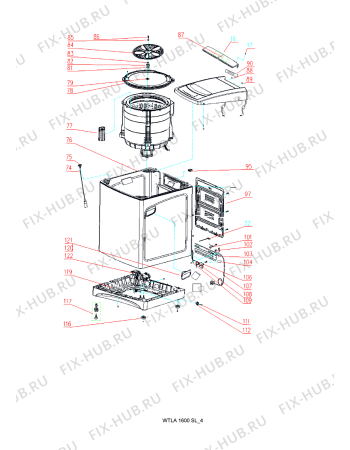 Схема №1 WTLA 1600 SL с изображением Электромотор для стиральной машины Whirlpool 482000022517